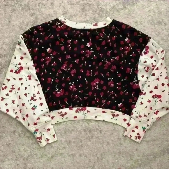 Joie Caleigh Floral Cropped Sweatshirt - Picture 6 of 6